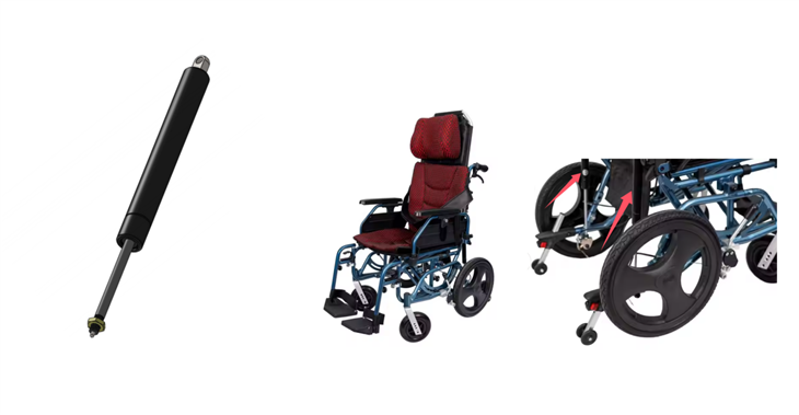 Lockable Gas Strut For Medical Wheelchair