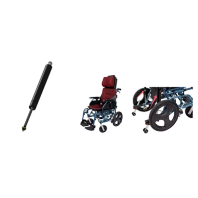 Vérin à gaz verrouillable pour fauteuil roulant médical